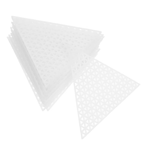 Hemobllo 20 Stück Teiliges Dreieck Kunststoff Mesh Canvas Weißes Kunststoffgitter für Kreuzstich und Stickerei Langlebige Leicht zu Reinigende Netzplatte Geeignet für Stricken Häkeln und Hemobllo 20 Stück Teiliges Dreieck Kunststoff Mesh Canvas Weißes Kunststoffgitter für Kreuzstich und Stickerei Langlebige Leicht zu Reinigende Netzplatte Geeignet für Stricken Häkeln und von Hemobllo