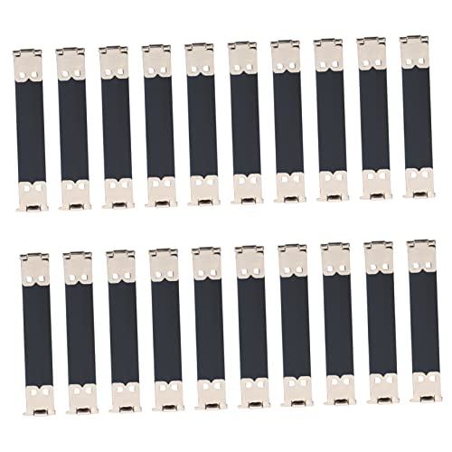 Hemobllo 20 Stück Teiliges Metall Interne Flexible Rahmen Handtaschen Scharnierfeder Clips Langlebig für DIY Geldbörsen Taschen Münzbeutel Geeignet für Leder Canvas Stoffmaterialien von Hemobllo