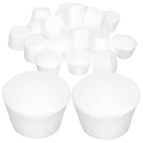 Hemobllo 20 Stück Teiliges Schaumstoff Cupcake Mittelgroße DIY Kuchenmodelle zum Üben Wiederverwendbare Schaumstoff Muffin Dummies mit Glatter Oberfläche für Tortendekoration und Hemobllo 20 Stück Teiliges Schaumstoff Cupcake Mittelgroße DIY Kuchenmodelle zum Üben Wiederverwendbare Schaumstoff Muffin Dummies mit Glatter Oberfläche für Tortendekoration und von Hemobllo