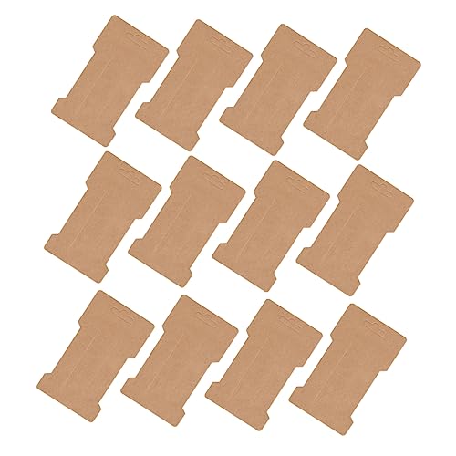 Hemobllo 200 Stück Haarklammern Display Karten aus Kraftpapier mit Vorgestanzten Löchern zur Haarschmuck Organisation und Präsentation Geeignet für Haarclips Haarreifen und Haarschleifen von Hemobllo