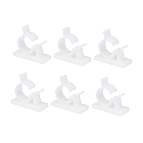Hemobllo 20stücke Selbstklebende Kabelclips Kabel-management-halter Kabelklemmen Aus Verstellbare Drahtverschlüsse Für Schreibtisch Weiß von Hemobllo