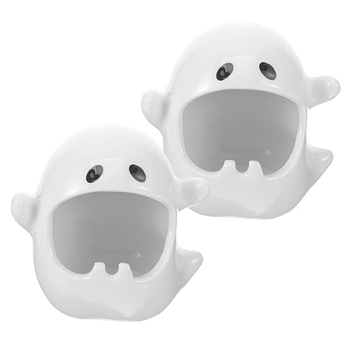 Hemobllo 2Stücke Keramik Teelichthalter mit Geistern Halloween für Stimmungsvolle Tischgestaltung für Gruselige Atmosphären Wohnräumen Hemobllo 2Stücke Keramik Teelichthalter mit Geistern Halloween für Stimmungsvolle Tischgestaltung für Gruselige Atmosphären Wohnräumen von Hemobllo