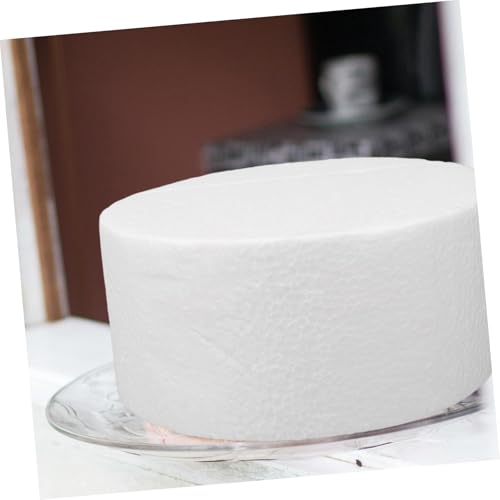 Hemobllo 3 Stück Teiliges Rundes Schaumstoff Kuchenmodell Wiederverwendbar und Leicht zum Üben von Tortendekoration und Fotorequisiten Realistische Form für Kreative Dekorationen von Hemobllo