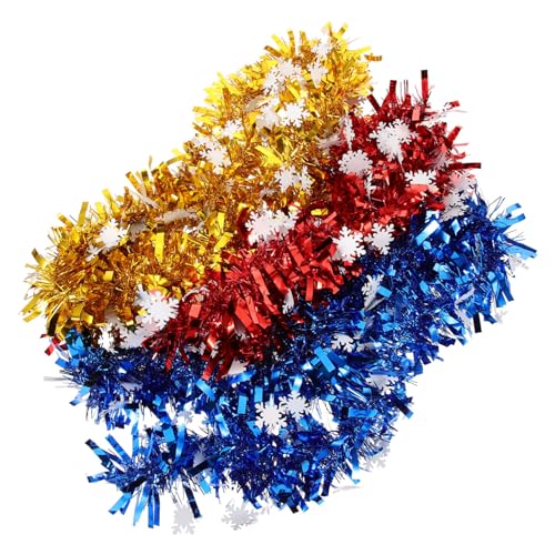 Hemobllo 3 Stück Weihnachtsbaum Girlande Teiliges Farbige Sternstreifen Partydeko für Innen und Außen Weihnachtsfeier Zubehör mit Glänzenden Fünfzackigen Sternen Festliche Christbaum Hemobllo 3 Stück Weihnachtsbaum Girlande Teiliges Farbige Sternstreifen Partydeko für Innen und Außen Weihnachtsfeier Zubehör mit Glänzenden Fünfzackigen Sternen Festliche Christbaum von Hemobllo