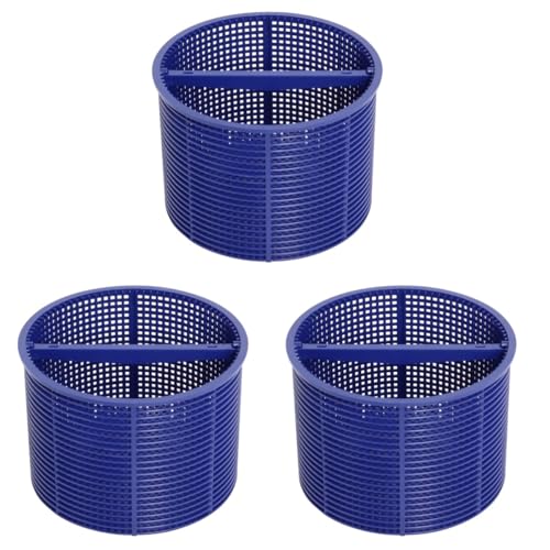 Hemobllo 3 Teiliger Pool Filterkorb Große Skimmerkörbe Pool Siebkorb Skimmer Pools Skimming Pool Skimmersocken Skimmerkorb Für Inground Pool Skimmerkorb Und Falle Kunststoff Blau von Hemobllo