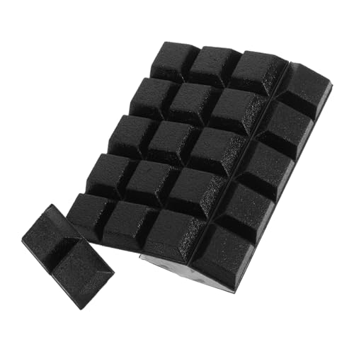 Hemobllo 32 Stück Glasschrank Fußmatte Möbel Silikonfüße Für Elektronik rutschfeste Silikonfüße Stoßfänger Quadratisch Selbstklebende Schranktür Stoßfänger Pads Anti Rutsch Pads von Hemobllo