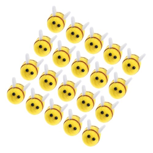 Hemobllo 35Stücke Wollfilz Bienen Charms Handgefertigte DIY Bastelaccessoires für Projekte für Geburtstagsfeiern und Heimwerkerarbeiten Fördert Fantasie und Spaß von Hemobllo