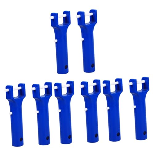 Hemobllo 4 Sätze Pool V-förmige Jacke Set Poolreiniger Entferner Aqua Schwimmen Ersatz Reinigungssauger Austausch des Griffs des Poolsaugers Griff Für Poolsauger Abs Blau 2 Stücke * 4 von Hemobllo