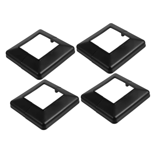 Hemobllo Elegante Dekorative Pfostenbasis 4 Stück -deckpfostenrock Basisverkleidung für Geländer Wetterfestes Pvc von Hemobllo