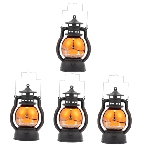 Hemobllo 4 Stück -Laterne living room decoration wohnzimmerdeko party decoration wohnungsdeko Notlampe im Freien Retro-Öllampe Home LED-Petroleumlampe Nachtlicht das Haustier von Hemobllo