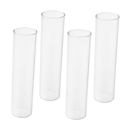 Hemobllo 4stücke Klarglas Testrohr-vasen Für Wasserpropagation Hydrokultur Blumenvase Für Kreative Tischdekoration Moderne Wohnaccessoires Für Frische Blumen Und Pflanzen von Hemobllo