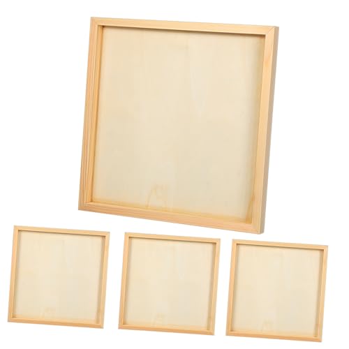Hemobllo 4 Stück Teiliges Holzrahmen zum Selbstgestalten Quadratische Unlackierte Tisch und Wandbilderrahmen Stabile Handgefertigte Holzbilderrahmen für DIY Kunstprojekte und Wohnkultur Hemobllo 4 Stück Teiliges Holzrahmen zum Selbstgestalten Quadratische Unlackierte Tisch und Wandbilderrahmen Stabile Handgefertigte Holzbilderrahmen für DIY Kunstprojekte und Wohnkultur von Hemobllo
