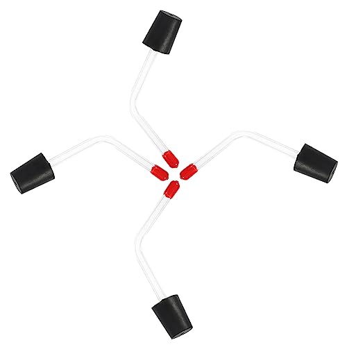 Hemobllo 4 Stück Teiliges Hummingbird Wasser Fütterungsrohre aus Hochwertigem Material Kompakte Platzsparende Bauweise Langlebig und für Hummingbird Feeder Outdoor Zubehör von Hemobllo