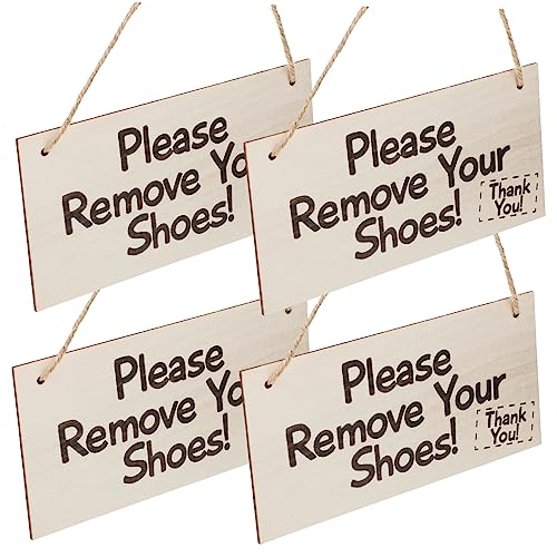 Hemobllo 4 Stück Teiliges Rustikales Holz Türschild Bitte Schuhe Ausziehen Hängend Wetterfestes Deko Schild für Innen Außen für Haustür Eingangsbereich Landhausstil Langlebiges Material Hemobllo 4 Stück Teiliges Rustikales Holz Türschild Bitte Schuhe Ausziehen Hängend Wetterfestes Deko Schild für Innen Außen für Haustür Eingangsbereich Landhausstil Langlebiges Material von Hemobllo