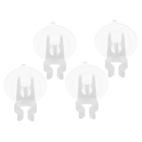 Hemobllo 4 Stück Zubehör für elektronische Kerzenlichter Fensterkerzenclips Saugnapfhalter für Fensterkerzen Saugnapfbecher Windlicht Kerzenhalter PVC Transparent von Hemobllo