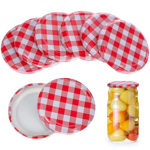 Hemobllo 40er-packung Ersatzdeckel für Marmeladengläser, 63 Mm Schraubverschlüsse für Einmachgläser, Eisendeckel Den Hausgebrauch Und Die Lebensmittelaufbewahrung von Hemobllo
