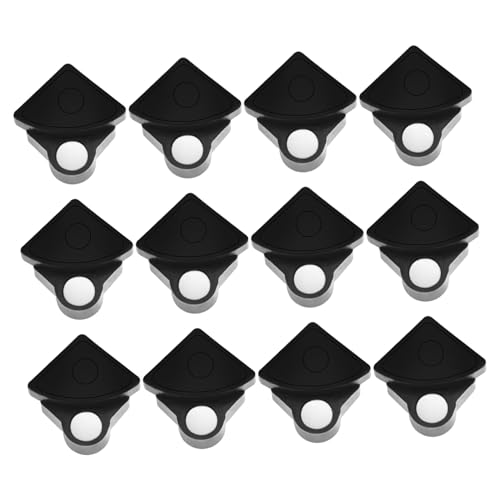 40St Schnalle Knopfmagnete magnetische Schrankverschlüsse schwarze Magnete garderobenschrank Schrankknopf Schrankzubehör einfach Kombination Schuhclip Kleiderschrank PP-Kunststoff von Hemobllo