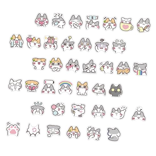 Hemobllo 40stücke Katzen Sticker Aufkleber Scrapbook Sticker Journaling Dekorativ DIY Ornament Für Planer Fotorahmen Handyhülle Hemobllo 40stücke Katzen Sticker Aufkleber Scrapbook Sticker Journaling Dekorativ DIY Ornament Für Planer Fotorahmen Handyhülle von Hemobllo