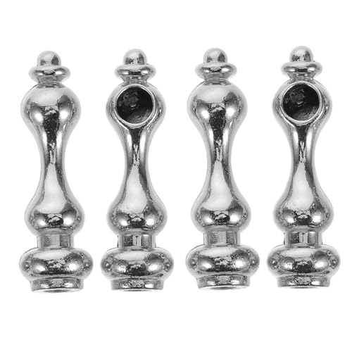 Hemobllo 4pcs Schrankgeländer Post Metall Endkappe Metallanschluss Möbel Ersatz Hardware Für Glasgeländer Weinschrank Cart Cabinet Cabinet Accessoires von Hemobllo