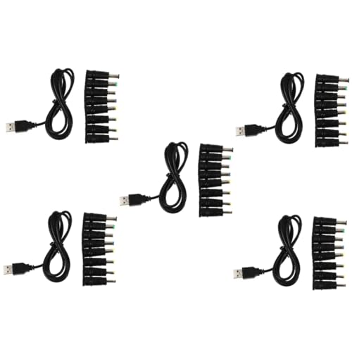 Hemobllo 5sätze Adapter USB Zu Stromkabel Adapter Poliger Dc-konverter Für Kameras Router Tablets Lautsprecher Und Mehr Hochtemperaturbeständig Kurzschluss Und Überlastschutz Hemobllo 5sätze Adapter USB Zu Stromkabel Adapter Poliger Dc-konverter Für Kameras Router Tablets Lautsprecher Und Mehr Hochtemperaturbeständig Kurzschluss Und Überlastschutz von Hemobllo