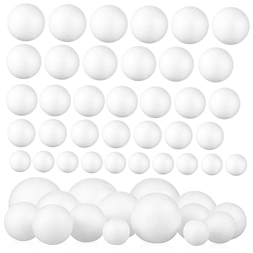 Hemobllo 50 Stück Teiliges Weiße Schaumstoffkugeln DIY Bastelbedarf Leicht Glatt Sicher für Hochzeitsdeko Kränze Ornamente und Modellbau Kunsthandwerk Hemobllo 50 Stück Teiliges Weiße Schaumstoffkugeln DIY Bastelbedarf Leicht Glatt Sicher für Hochzeitsdeko Kränze Ornamente und Modellbau Kunsthandwerk von Hemobllo