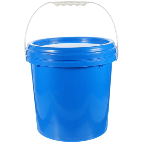 Hemobllo 5l Eimer mit Deckel chemisch klare Eimer zusammenklappbarer Eimer Toiletteneimer Baueimer Storage Boxes aufbwahrungs-Box aubewahrbox handgehaltener Eimer hdpe Blue von Hemobllo