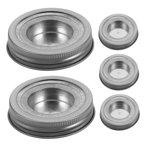 Hemobllo 5stücke Edelstahl Deckel Einsätze Für Gläser Stilvolle Kerzenhalter Für Zuhause Für Kerzenlagerung Und Dekoration Sicher Und Modern Im Minimalistischen Design Hemobllo 5stücke Edelstahl Deckel Einsätze Für Gläser Stilvolle Kerzenhalter Für Zuhause Für Kerzenlagerung Und Dekoration Sicher Und Modern Im Minimalistischen Design von Hemobllo
