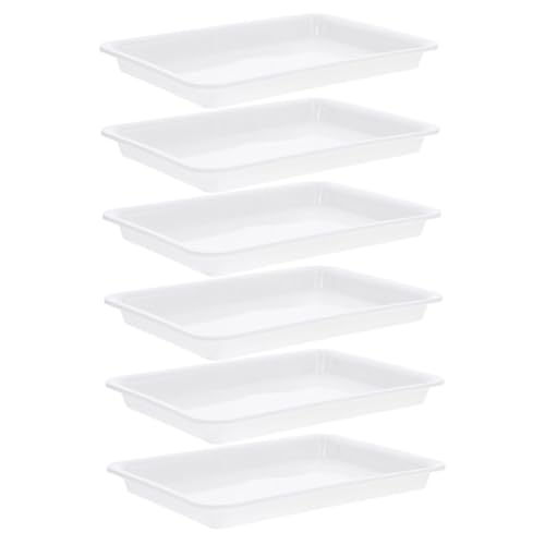 Hemobllo 6 Stück Blumentopf Tablett Pflanztablett Sukkulenten Töpfe Fensterbank Pflanztablett Untersetzer Für Den Innenbereich Langlebige Bonsai Baum Pflanztabletts Tiefe von Hemobllo