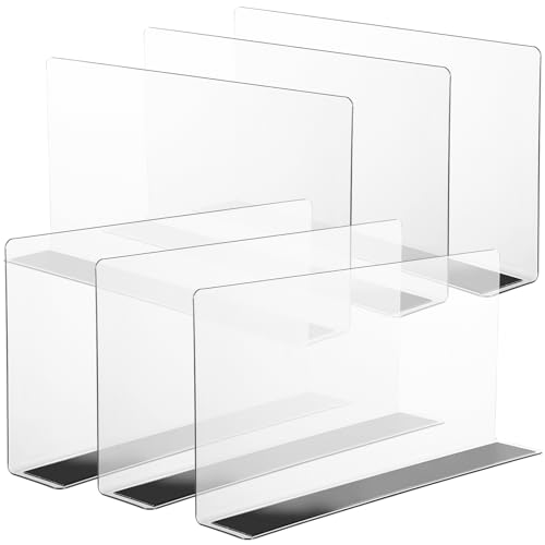 Hemobllo 6 Stück Magnetische Regaltrennwände, Transparente L-förmige PVC Regaltrenner, Regaltrennwände für die Organisation, 25 x 12 x 4 cm Hemobllo 6 Stück Magnetische Regaltrennwände, Transparente L-förmige PVC Regaltrenner, Regaltrennwände für die Organisation, 25 x 12 x 4 cm von Hemobllo