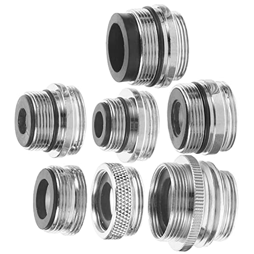 Hemobllo 7 Stück Teiliges Wasserhahn Adapter Set Robustem Vielseitige Schlauchverbinder für Küchenarmatur und Außenwasserhahn und Korrosionsbeständig Geeignet für Garten und Hemobllo 7 Stück Teiliges Wasserhahn Adapter Set Robustem Vielseitige Schlauchverbinder für Küchenarmatur und Außenwasserhahn und Korrosionsbeständig Geeignet für Garten und von Hemobllo