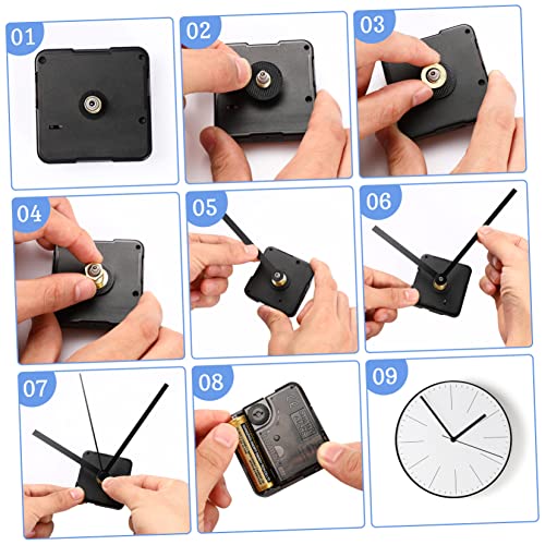 Hemobllo 8 Sätze Teiliges Uhrwerk mit Zeigern für Wanduhr Geräuschloses Quarzuhrwerk Präzise Uhrwerk Mechanismen Schaftlänge DIY Ersatzteile für Uhrreparatur und Bastelprojekte Hemobllo 8 Sätze Teiliges Uhrwerk mit Zeigern für Wanduhr Geräuschloses Quarzuhrwerk Präzise Uhrwerk Mechanismen Schaftlänge DIY Ersatzteile für Uhrreparatur und Bastelprojekte von Hemobllo