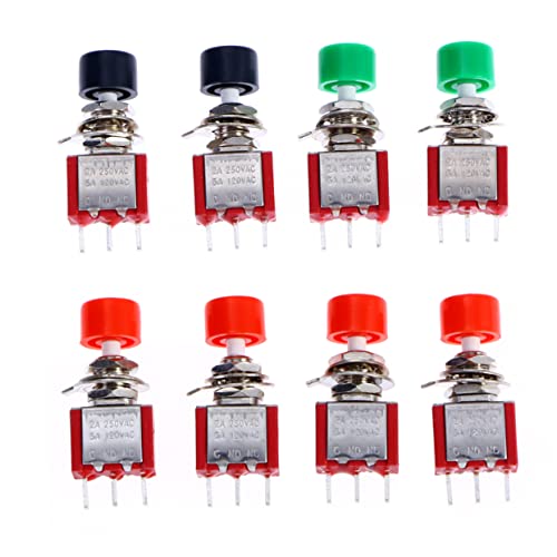 Hemobllo 8 Stk Druckknopf Momentane Taste Gewehrknopf Mini-druckschalter Arcade-tasten Lockless-schalter Transbrake-taste Hupenknopf Metallknöpfe Hupenschalter Trompete Mikroschalter Hemobllo 8 Stk Druckknopf Momentane Taste Gewehrknopf Mini-druckschalter Arcade-tasten Lockless-schalter Transbrake-taste Hupenknopf Metallknöpfe Hupenschalter Trompete Mikroschalter von Hemobllo
