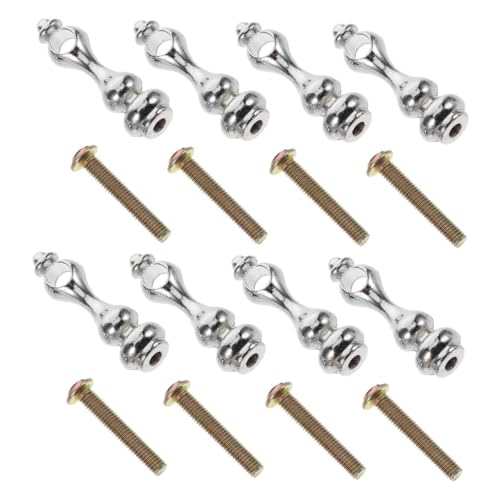Hemobllo 8stücke Teiliges Metall Post-endkappen Für Möbel Und Barwagen Stabile Verbindung Für Glasgeländer Und Handlauf Design Für Wohnräume von Hemobllo