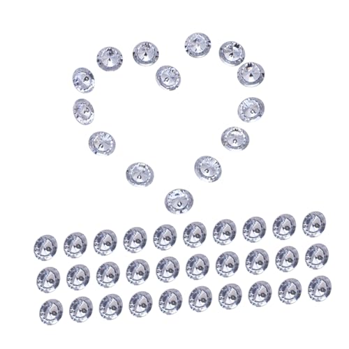 Hemobllo 80 Stück Teiliges Kristall Polsterknopf Abnehmbare Strass Dekoknöpfe für Möbel Polsterung DIY Bastelverzierung für Sofa Kopfteil und Hintergrundwand Langlebig Funkeln und Einfach von Hemobllo