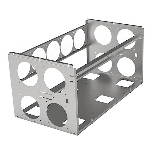 Hemobllo Bergbau-ausrüstung Rahmen Grafikkartenhalterung Open-air-computergehäuse Aufbewahrungsbox Für Grafikkarten Rahmen Für Computergrafikkarten Rechner Aufbewahrungskiste Sgcc-Platte von Hemobllo