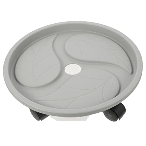 Hemobllo Blumentopf Tablett Wasser rollbare Pflanzenständer mit Rädern Topfpflanze Tablett Rollen Pflanzgefäß mit Ständer groß Rad-Blumentopf-Tablett Anlage Pot Carry Halter Tablett Plastik von Hemobllo