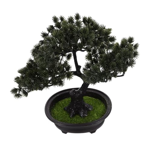 Hemobllo Künstlicher Bonsai Baum Pflegeleichte Dekoration Für Zuhause Büro Tischdisplay Kunstpflanze Im Topf Doppelte von Hemobllo