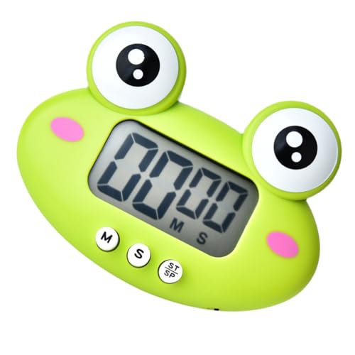 Hemobllo Cartoon-Timer Stiller Wecker Stiller Timer Wecker Digitaler Cartoon Digitaler Küchentimer Digitale Eieruhr Kleiner Küchentimer Cartoon-Countdown Lauter Alarm E-Werkzeug von Hemobllo