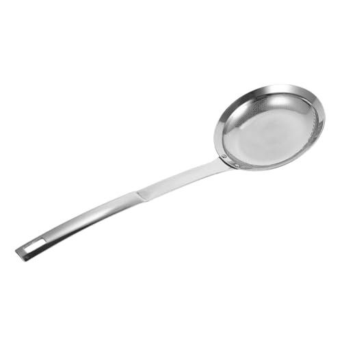 Hemobllo Edelstahl Skimmer Mit Griff Effektiver Ölabscheider Für Frittieren Und Kochen Feines Netz Für Gründliche Filtration Für Heiße Töpfe Und Gesunde Gerichte von Hemobllo