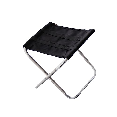 Hemobllo Faltbarer Klappstuhl Oxford für Camping und Outdoor Aktivitäten Leichter Gartenstuhl mit Hochfestem Aluminiumlegierungsgestell Mittlere Silber von Hemobllo