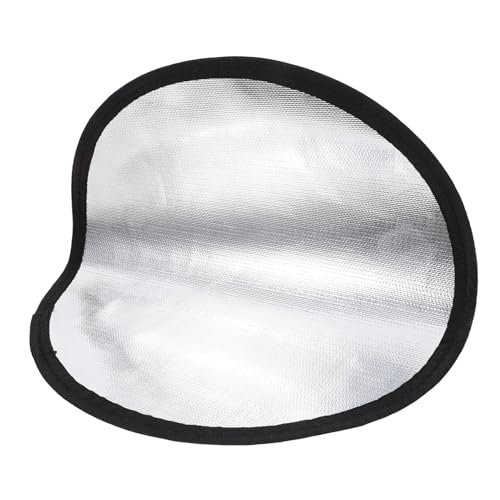 Hemobllo Feuerfestes Pad Pads Feuerdecke im Freien Feuerfeste Ofenmatte Feuerstelle runden Grillpad feuerfeste Matte BBQ-Grillmatte Feuerfeste Kaminmatte Grillschutzmatte Silikontuch Silber von Hemobllo