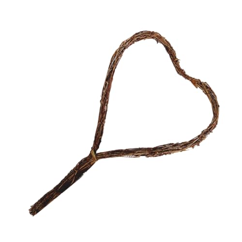 Hemobllo Herzförmiger Rattan Mit Handgriff Für Valentinstag Hochzeiten Türen Und Wanddekoration Vielseitige Natürliche Deko Für Verschiedene Anlässe von Hemobllo