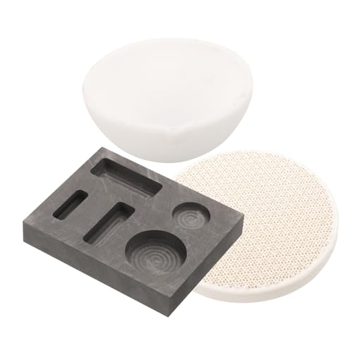 Hemobllo Graphit Schmelztiegel Set mit Gussform Hohe Thermische Stabilität und Leitfähigkeit Energiesparend Kompakt und Langlebig für Gold Silber Metallschmelzen und Industrieanwendung Hemobllo Graphit Schmelztiegel Set mit Gussform Hohe Thermische Stabilität und Leitfähigkeit Energiesparend Kompakt und Langlebig für Gold Silber Metallschmelzen und Industrieanwendung von Hemobllo