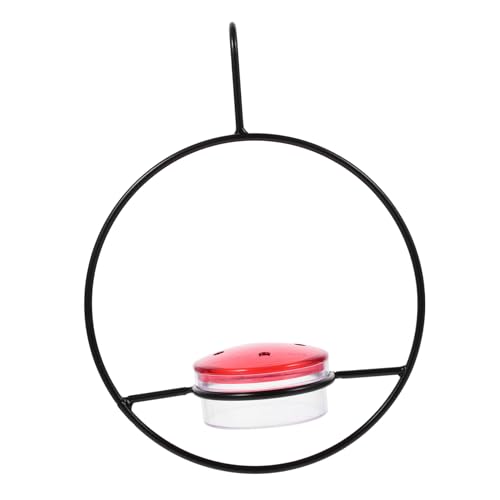 Hemobllo Hängender Wasser Spender aus Metall Einfacher Dekorativer Vogeltränke für Garten und Außenbereich Langlebiger Futterhalter mit Praktischem Aufhängehaken Leicht zu Reinigen und von Hemobllo