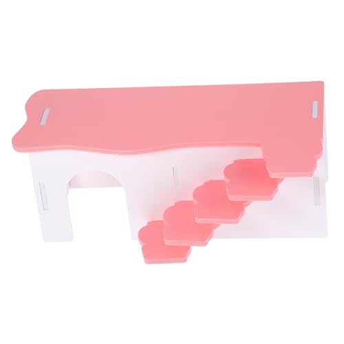 Hemobllo Hamsterhaus mit Leiter PVC Kleintierversteck für Meerschweinchen und Hamster Langlebiges Spielhaus zum Schlafen und Leicht zu Reinigen Privater Rückzugsort für Kleine Haustiere von Hemobllo