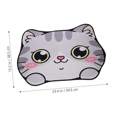 Hemobllo Haustier Fütterungsmatte Cartoon Katzen Design rutschfest Polyesterfaser Leicht Waschbar Schnelltrocknend Geeignet für Katzen und Hundenäpfe Indoor Outdoor Futter und von Hemobllo