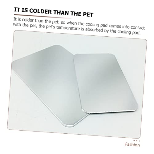 Hemobllo Haustier Kühlmatte Aluminiumplatte für Kaninchen Hamster Meerschweinchen Selbstkühlend Strom Glatte Oberfläche Langlebig Praktische Sommer Kühlauflage für Käfig und Haushalt Hemobllo Haustier Kühlmatte Aluminiumplatte für Kaninchen Hamster Meerschweinchen Selbstkühlend Strom Glatte Oberfläche Langlebig Praktische Sommer Kühlauflage für Käfig und Haushalt von Hemobllo