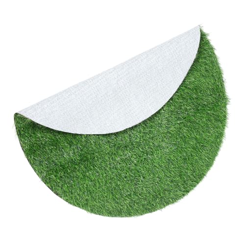 Hemobllo Künstliche Gras Tischmatte Rund Durchmesser Grüne Outdoor Tischdekoration Wiederverwendbar Wasserabweisend Dekoratives Tischset für Terrasse Picknick Restaurant Gemütliche von Hemobllo