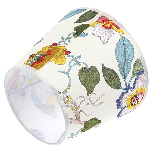 Hemobllo Floral Lampenschirm Für Tischlampen Dekorativer Stoff Lampenschirm Mit Blumenmuster Installieren Für Nachttischlampen Und Kronleuchter Vielseitig Einsetzbar Langlebig von Hemobllo