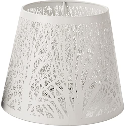 Hemobllo Lampenschirm Aus Metall – Kleine Lampenschirme Ausgehöhlter Baumschatten-Design-Lampenschirm Kleine Mini-Lampenschirme Für Tischlampen Stehlampen 17 8 X 15 2 X 12 7 Cm Weiß von Hemobllo